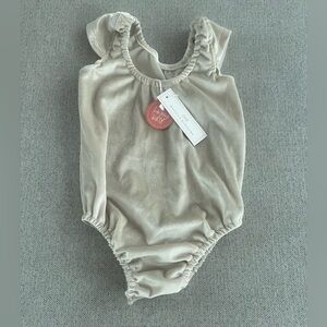 NWT 2T crushed velvet onesie